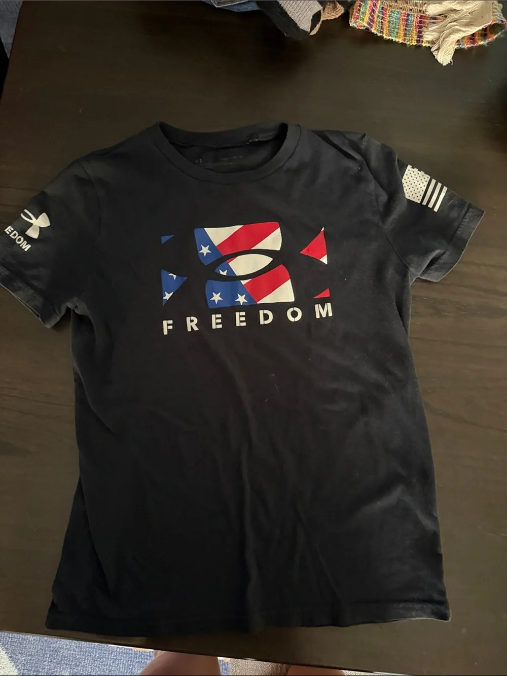 Under Armour Black Boys' 'Freedom' Flag Graphic Tee